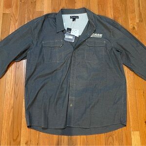 Men's Charcoal Shirt Jacket by Case IH